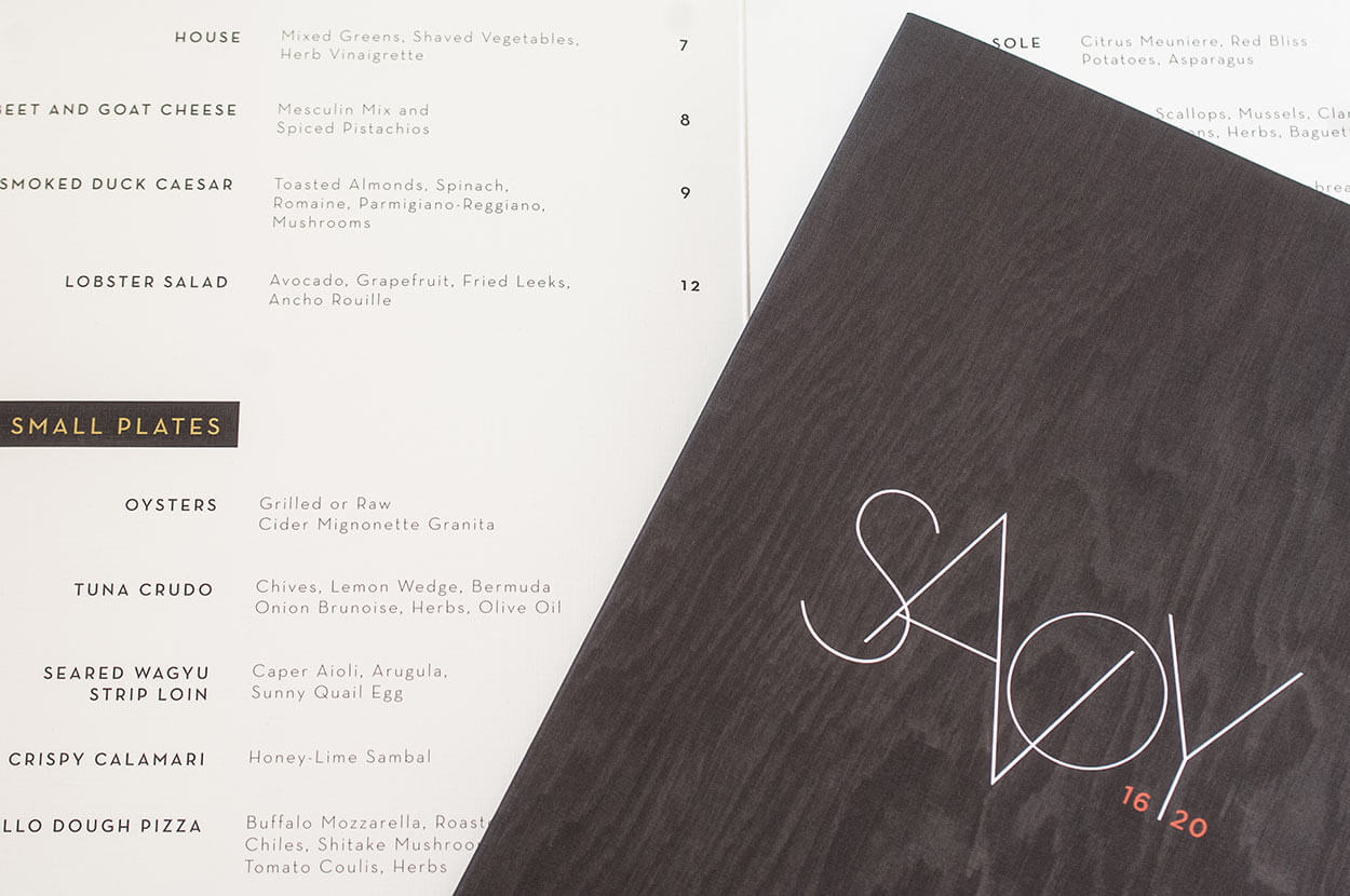Savoy Restaurant Branding