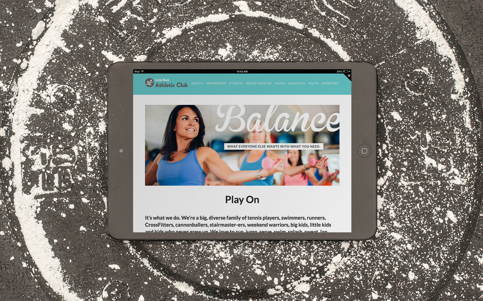 Little Rock Athletic Club Website Design