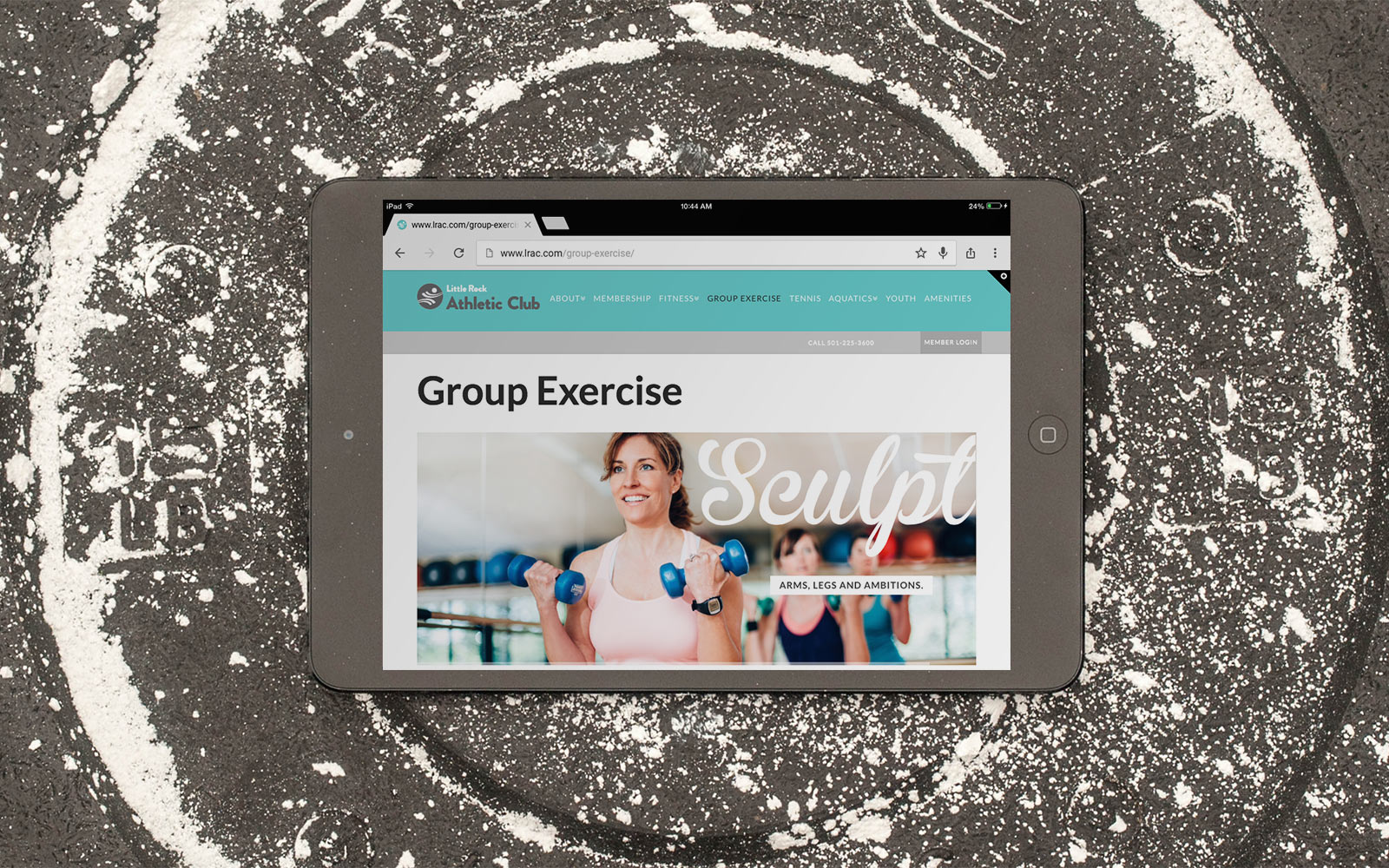 Little Rock Athletic Club Website Design