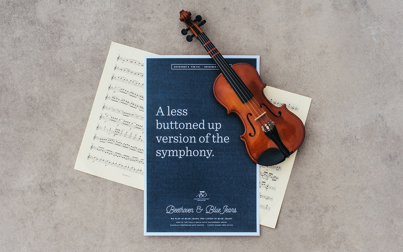 Beethoven & Blue Jeans Poster